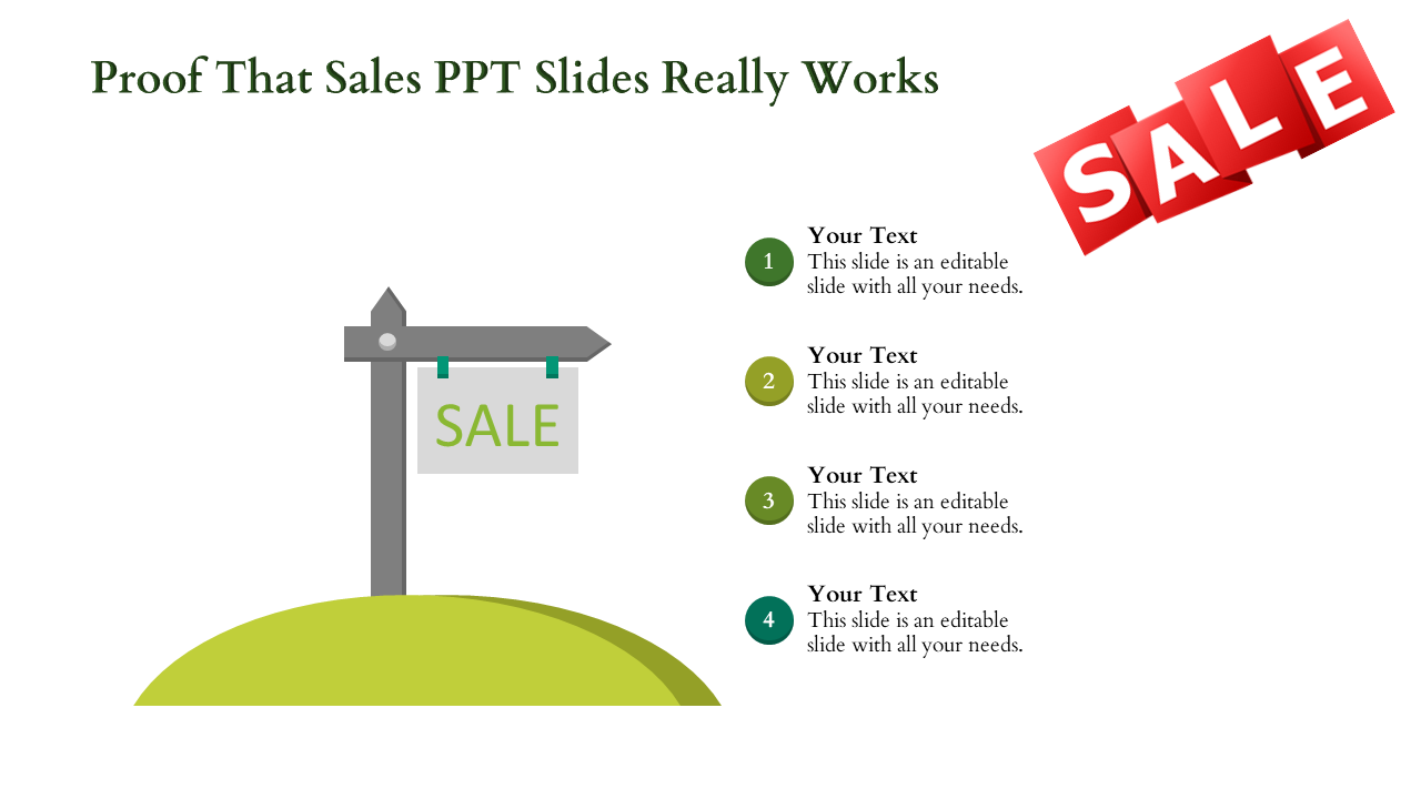 Free - Stunning Sales PPT Slides Template Design-Four Node